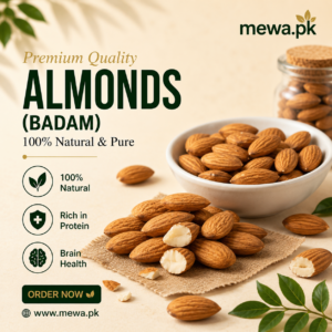 Badam (Almonds) – Giri, No Preservatives, Mountain Fresh | Mewa.pk